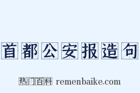 首都公安报造句是什么意思的图片